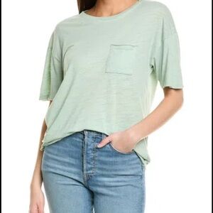 Project Social T Mint Slub Pocket Tee